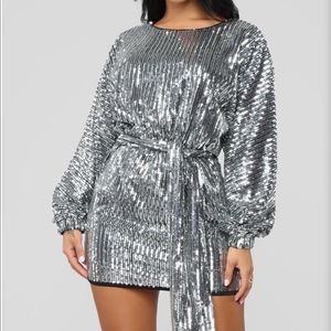 FASHION NOVA “Where’s the Party At?” Sequin Dress